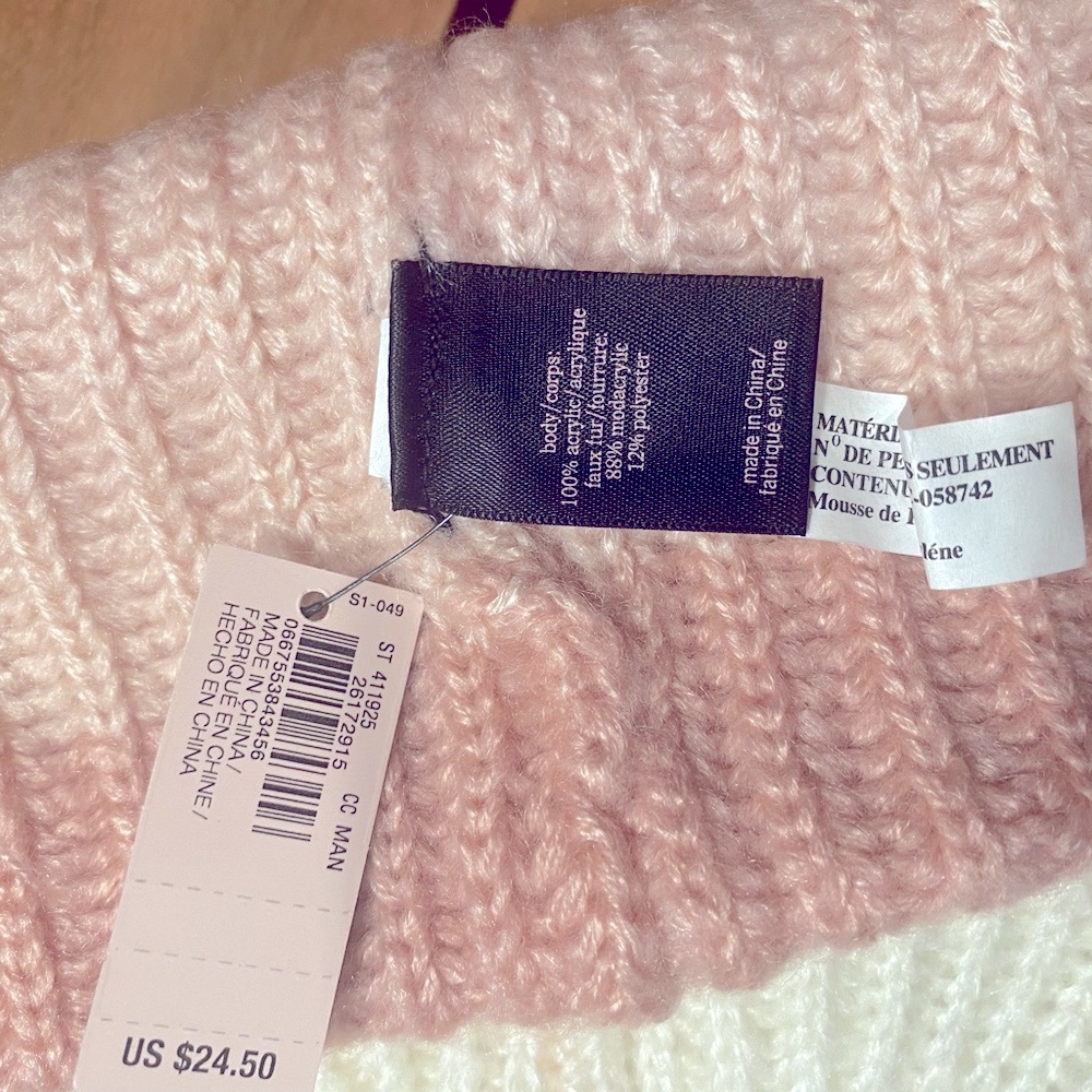 Final Markdown VS LE Ombré Stripe Hat Pink - Picture 3 of 9